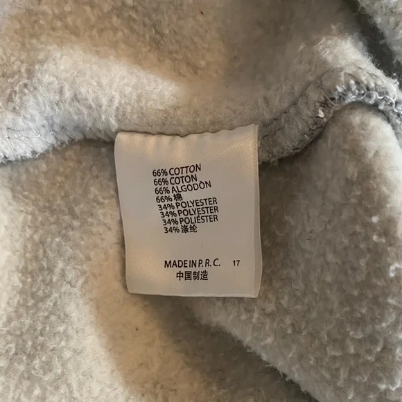 Brandy Melville Christy Zip-Up Gray Hoodie {315} - Picture 8 of 15